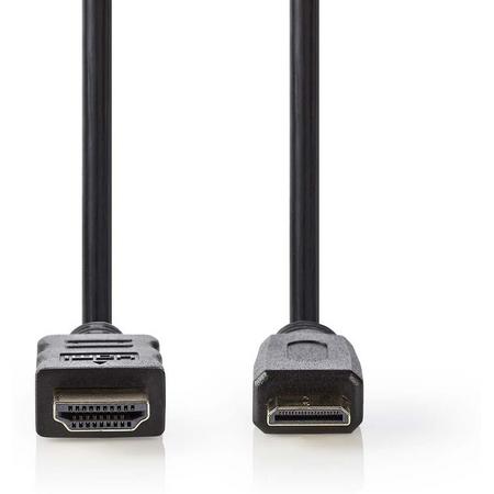 Nedis 1.5 meter HDMI kabel HDMI Male naar Mini HDMI Male met vergulde pluggen
