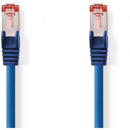 Nedis CAT6 S/FTP netwerkkabel RJ45 Male - RJ45 Male 0.15 mtr blauw