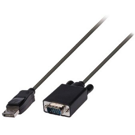 Nedis CCGP37300BK20 video kabel adapter 2 m DisplayPort VGA Zwart