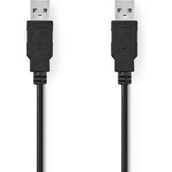 Nedis CCGP60000BK50 USB-kabel 5 m USB A Zwart