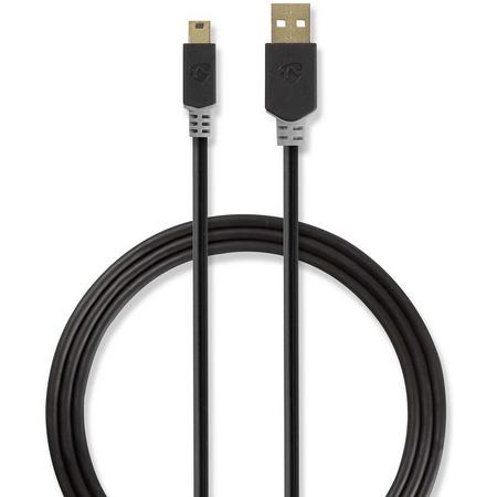 Nedis Kabel USB 2.0 A M - Mini 5-pins M 2.0m GY