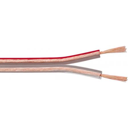 Nedis Luidspreker kabel (CU koper) - 2x 1,50mm² / transparant - 100 meter