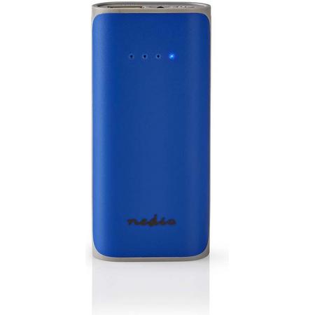 Nedis Powerbank met 1 USB-A poort (max. 1A) - 5.000 mAh / blauw