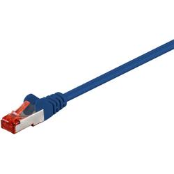   S/FTP CAT6 Gigabit netwerkkabel / blauw - LSZH - 0,25 meter