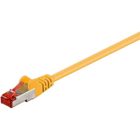Nedis S/FTP CAT6 Gigabit netwerkkabel / geel - LSZH - 0,25 meter