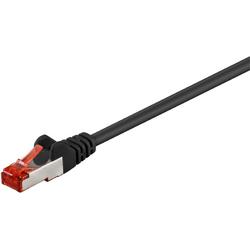   S/FTP CAT6 Gigabit netwerkkabel / zwart - LSZH - 1 meter
