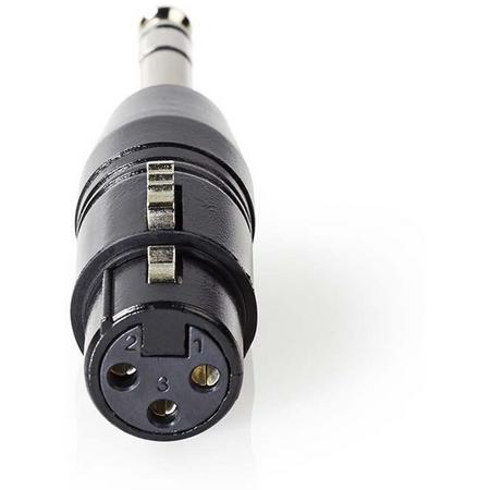 Nedis XLR (v) - 6,35mm Jack stereo (m) adapter
