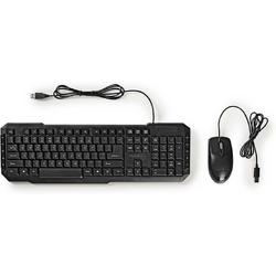   bedraad multimedia USB toetsenbord met muis set / zwart - 1,5 meter