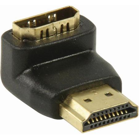 Nedis vergulde haakse HDMI adapter Rechtsom 90 Graden
