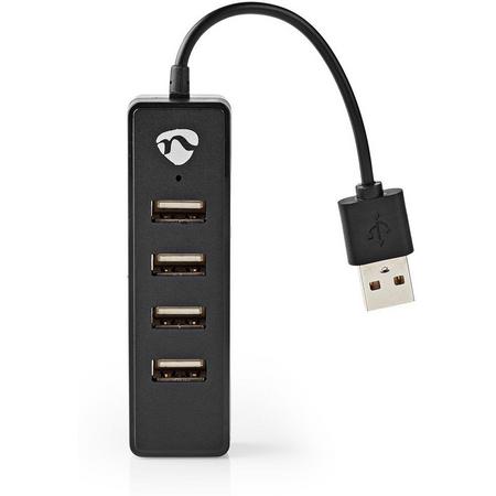 USB-Hub  4-Poorts  USB 2.0  Zwart