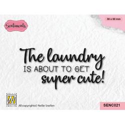 Nellie Snellen Clear Stamp Super Cute Laundry