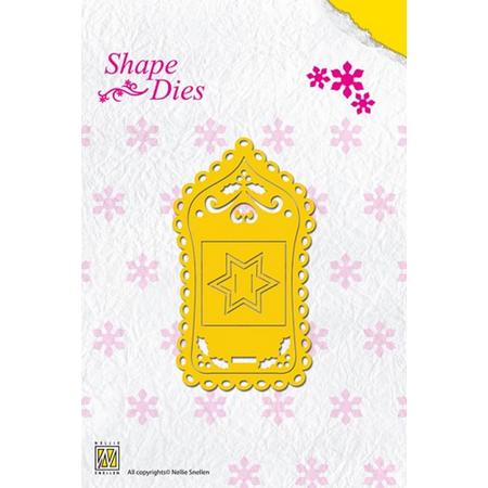 Nellies Choice Shape Mal - Kerst label SD014