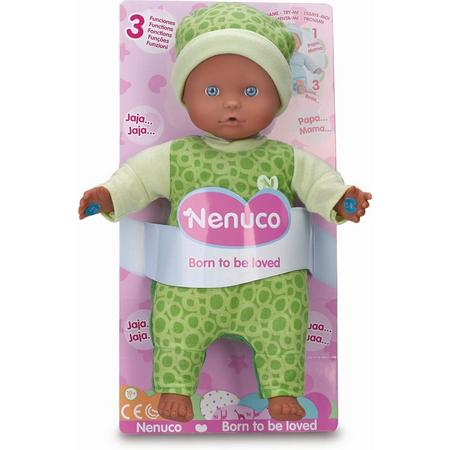Pop Nenuco soft met 3 functies groen 25 cm