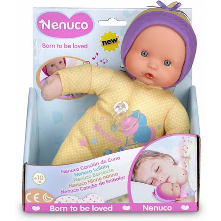 Pop Nenuco soft met slaapliedje geel 25 cm