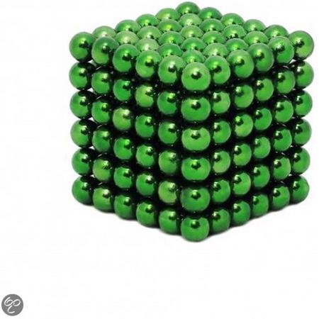 Neocube, Buckyballs Neocube Magneetballetjes - Kleur Groen - 216 Buckyballs - 5mm - Magnetische Balletjes, Magnetisch Speelgoed - Magnetic Balls - Bucky Balls Geleverd in een Mooie Metalen Geschenkdoosje - Kado Tip