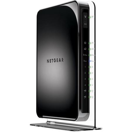 Netgear WNDR4500 draadloze router Dual-band (2.4 GHz / 5 GHz) Gigabit Ethernet Zwart
