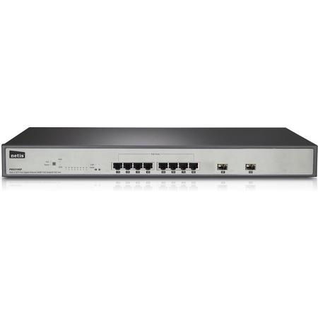 Netis System PE6310GF netwerk-switch Managed Gigabit Ethernet (10/100/1000) Zwart, Grijs 1U Power over Ethernet (PoE)