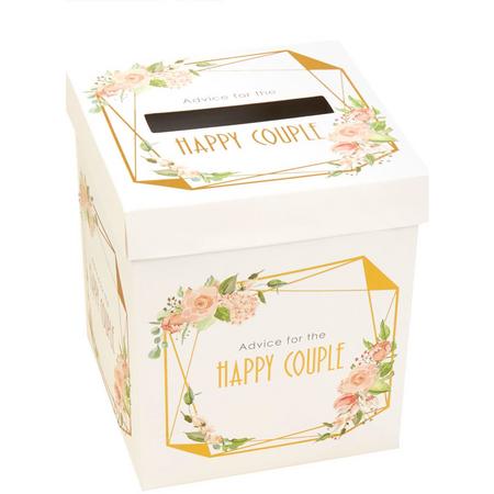Bruiloft advies postbox - Floral - Wedding wishes