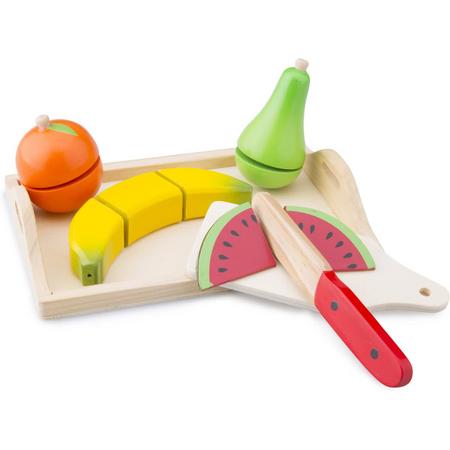 New Classic Toys - Speelgoed Snijset - Fruit op Dienblad