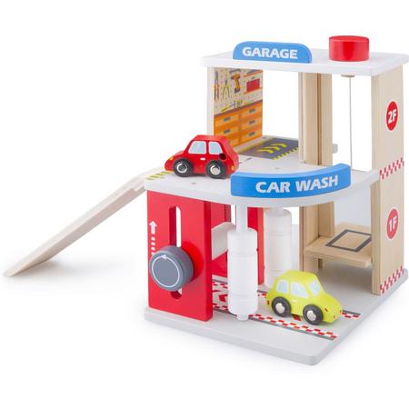 New Classic Toys - Speelgoedgarage met Carwash en 2 autos