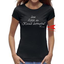 Zwangerschap aankondiging t-shirt dames / kado cadeau tip / dames - vrouwen maat L / zwart