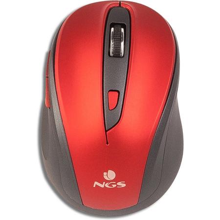 NGS - DRAADLOZE MUIS - EVO MUTE  - ROOD - wireless mouse