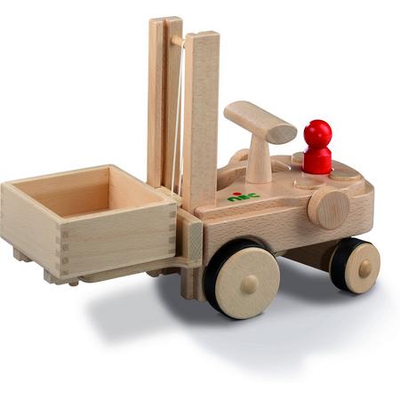 nic houten speelgoed Gabelstapler mit Stapelkiste