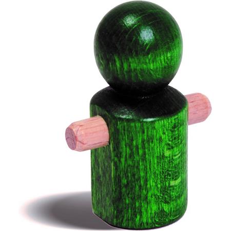 nic houten speelgoed MB Laufmännchen grün