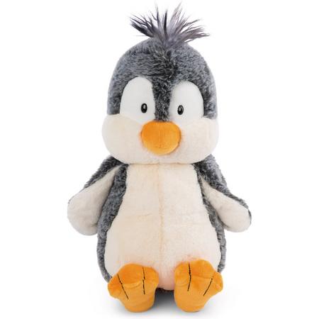 Nici Knuffel Penguin Icaak Junior 35 Cm Pluche Grijs/oranje
