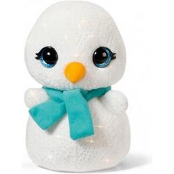 knuffel sneeuwpop junior 16 cm pluche wit