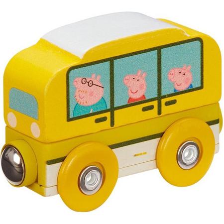 Nickelodeon Bus Peppa Pig Junior 7,5 X 4,7 Cm Hout Geel