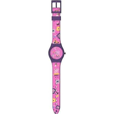 Nickelodeon Horloge In Blik Peppa Pig Meisjes 23 Cm Roze/paars