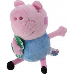 knuffel Peppa Pig pluche roze/blauw 17 cm