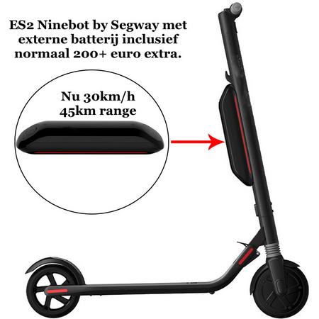 ES2 Ninebot by Segway Electrische step Inclusief Externe batterij