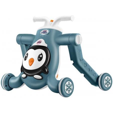 Ninocar Pinguïn 3-in-1 Loopwagen / Loopstoel / Step - Educatief - Met muziek en licht