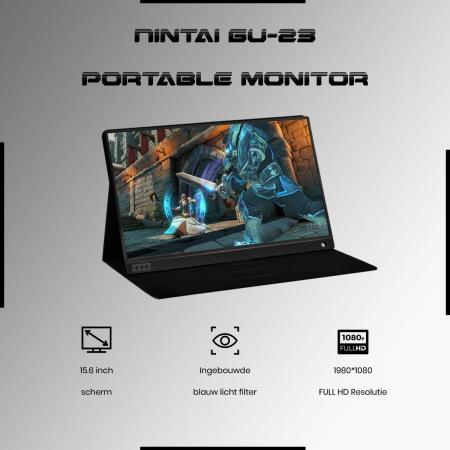 Portable Monitor – Draagbare Monitor – USB C- Full HD 15.6 inch – IPS Paneel - Touchscreen