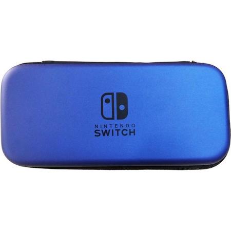 Nintendo switch case blauw hard