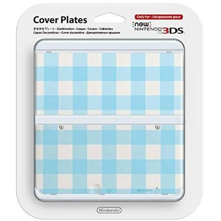 New Nintendo 3DS Coverplate 013 Ruit Blauw