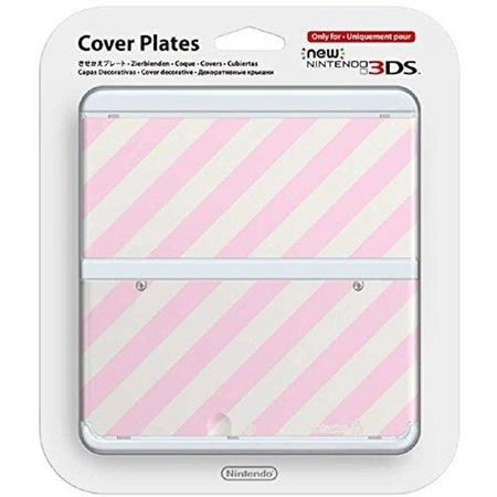 New Nintendo 3DS Coverplate 014 Streep Roze