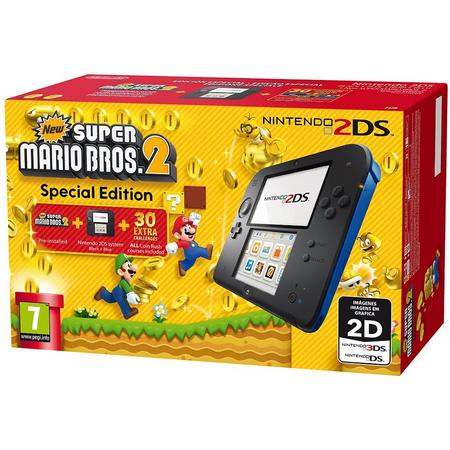 Nintendo 2DS New Super Mario Bros. 2 Console - Limited Edition - Zwart/Blauw