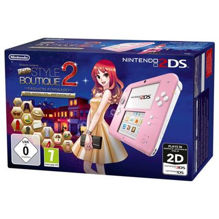 Nintendo 2DS Roze Wit Style Boutique 2 (voorgeinstalleerd)