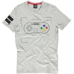Nintendo Nintendo Heren Tshirt -L- Super Power Grijs