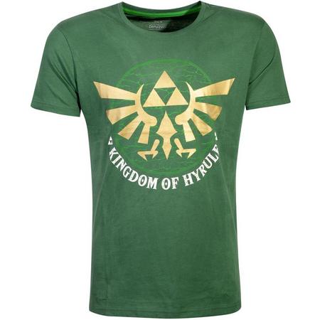 Nintendo Zelda Heren Tshirt -2XL- Golden Hyrule Groen