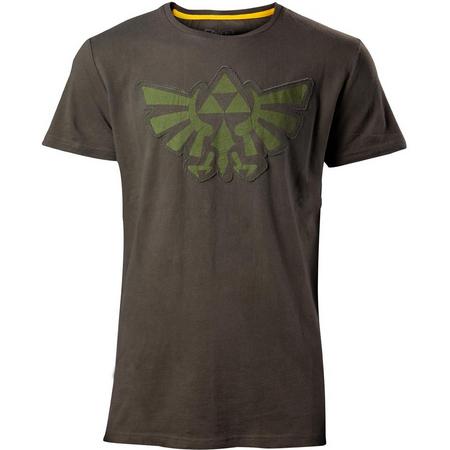 Nintendo Zelda Heren Tshirt -2XL- Stitched Hyrule Groen