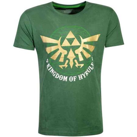 Nintendo Zelda Heren Tshirt -XL- Golden Hyrule Groen