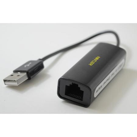 USB naar Internet / Ethernet LAN Netwerk adapter - Zwart
