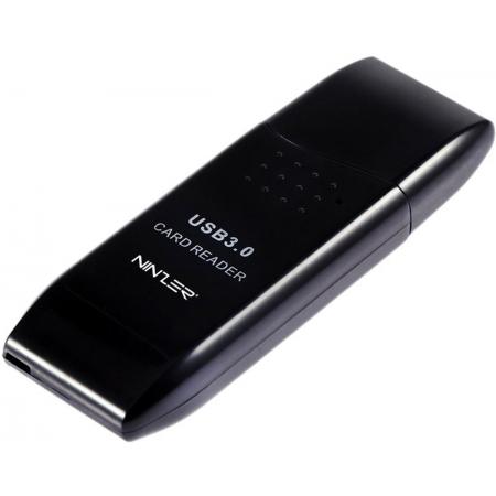 Ninzer 5Gbps Super High Speed USB 3.0 SD en Micro SD / SDXC TF Card Reader