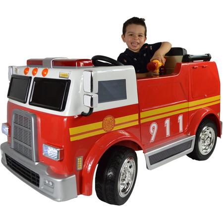 Elektrische Brandweerwagen Deluxe voor Kinderen