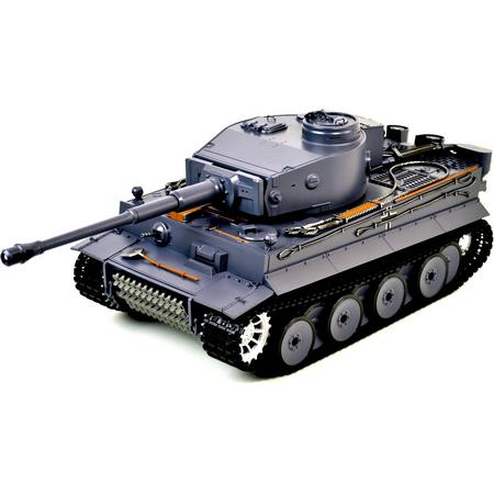 Taigen Handgeverfde Tiger I RC Tank  - met gratis Balletjes & Rookvloeistof!