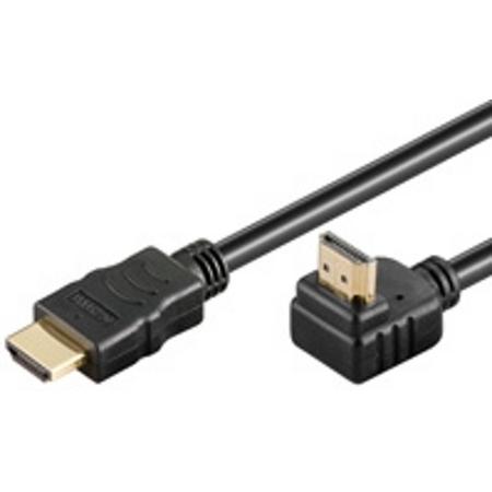 Goodbay - 1.4 HDMI kabel - eenzijdig haaks - 3 m - Zwart